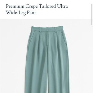 Abercrombie & fitch premium crepe ultra wide leg pants